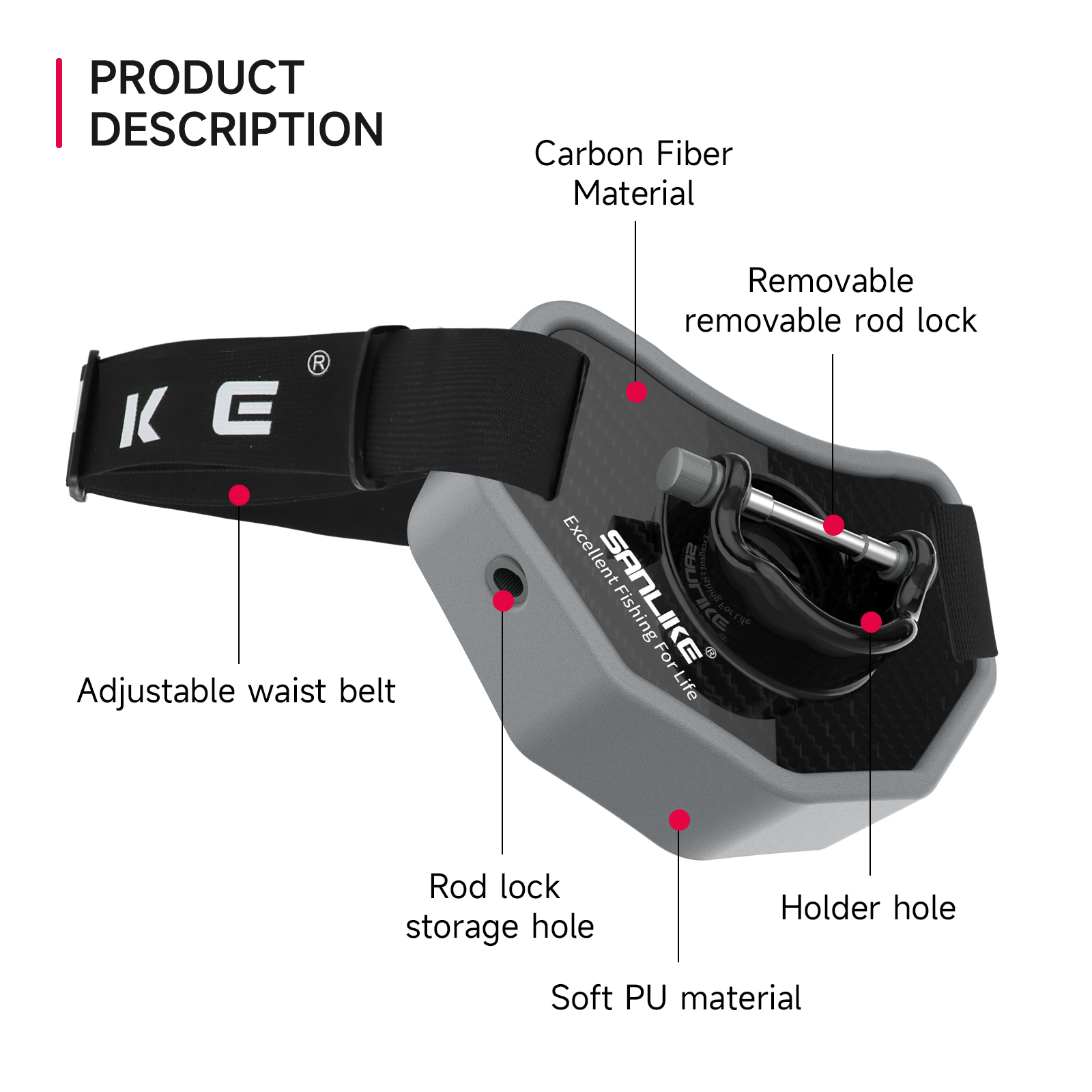 SANLIKE-Ceinture de protection - Fishing Belt avis et prix